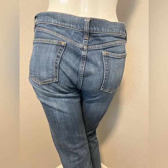 J. CREW Women’s Stretch Essential Straight Jeans in Deep Blue Size 27R - Picture 6 of 14